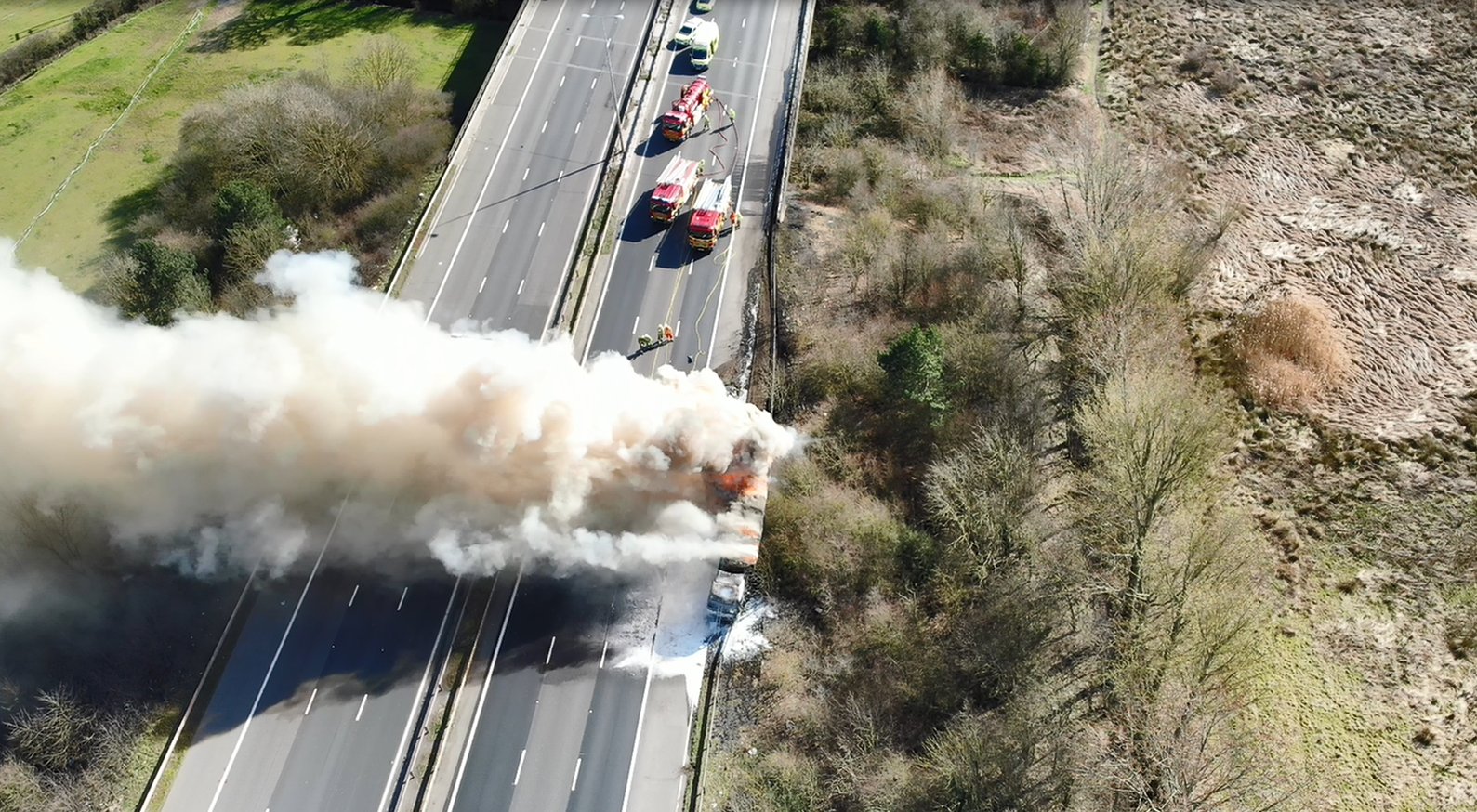M1 Fire Today: Traffic Delays Reported as Emergency Services Respond to Vehicle Blaze Near Motorway