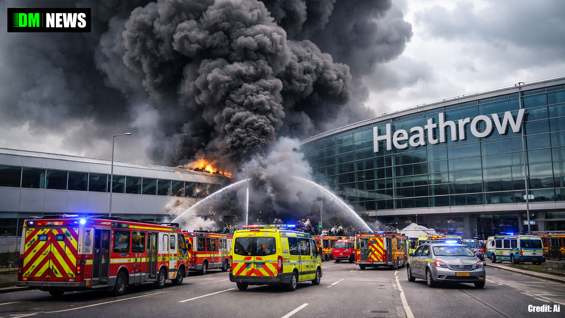 Fire at Heathrow Today: Emergency Services Respond to Small Blaze Near Terminal Building as Operations Continue Without Significant Disruption