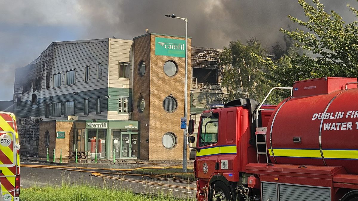 Fire in North Dublin Today: Industrial Unit Blaze Under Control as Dublin Fire Brigade Battles Significant Structure Fire
