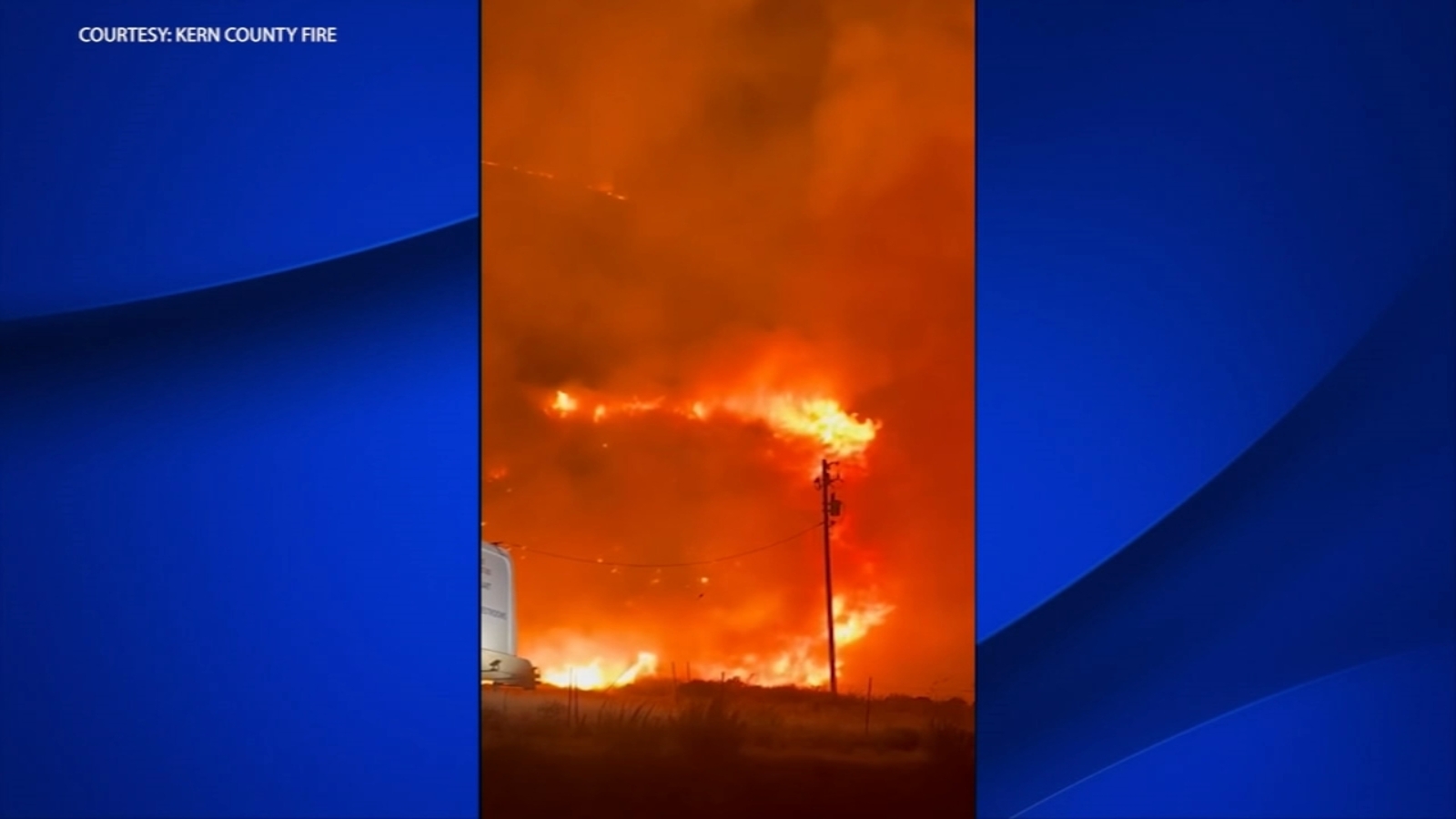 Fire on Grapevine Today: Structure Fire Forces Closures Near Highway as Kern County Fire Department Battles Flames